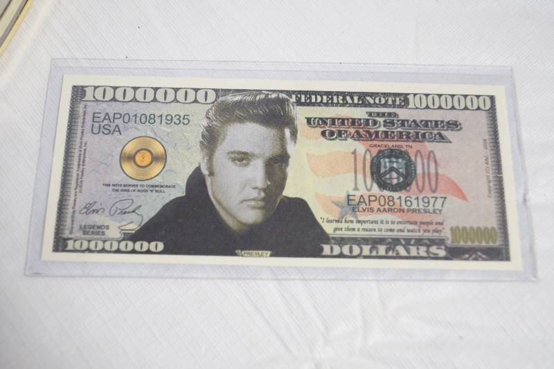 lot 2043 image: Collectable Elvis Presley One Million Dollar- Very Cool Find