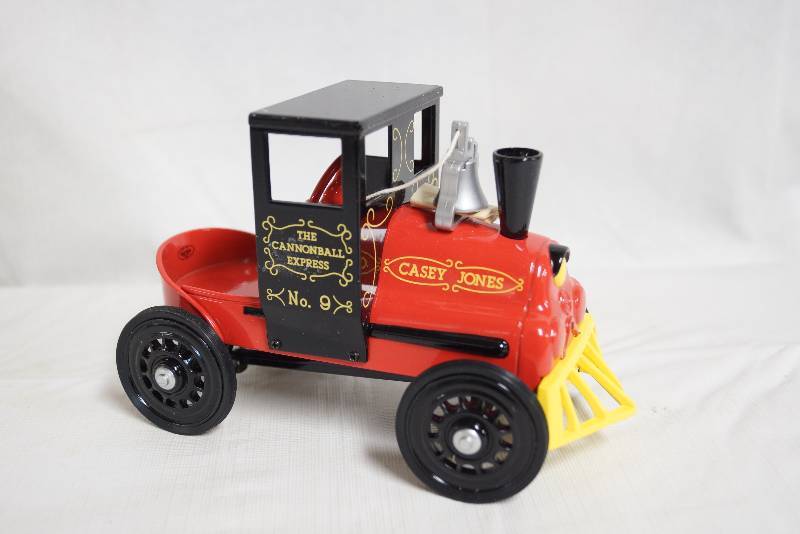lot 2088 image: Hallmark Kiddie Car Classics - NEW IN BOX 1961 Gurton CASEY JONES LOCOMOTIVE - Cannonball Express No. 9 Perfect Condition See description for more info
