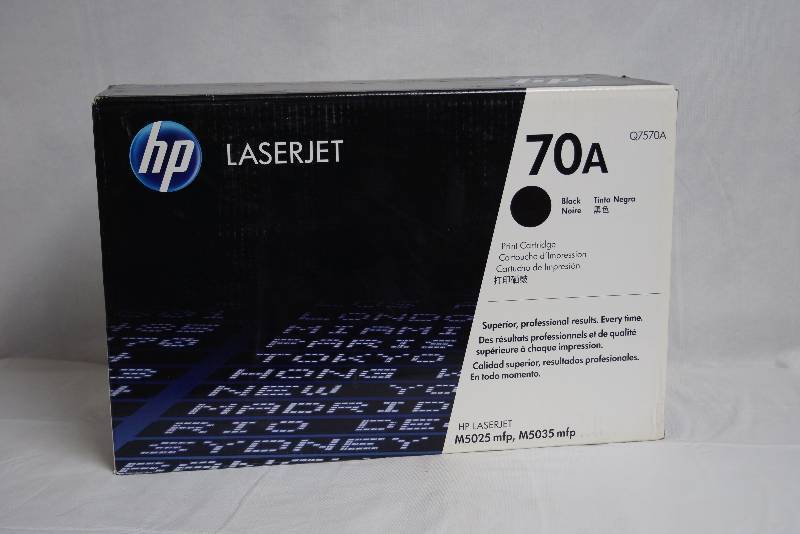 lot 2172 image: 70A Black HP Laserjet Printer Cartridge - NEW IN BOX - for M5035 MFP Multiprinter Q7570A