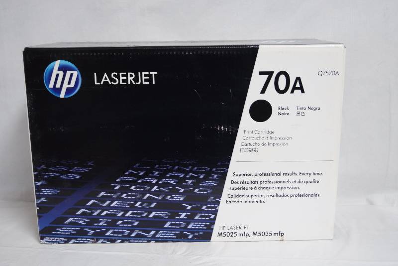 lot 2174 image: 70A Black HP Laserjet Printer Cartridge - NEW IN BOX - for M5035 MFP Multiprinter Q7570A