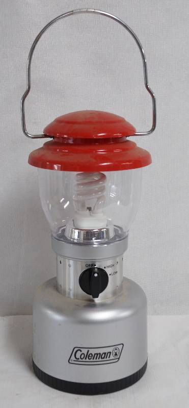 lot 2193 image: Coleman Battery Operated Lantern M# 5312 Series - High and Low - uses 4 D batteries (not included) - Very nice condition