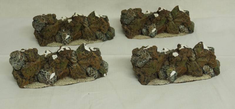 lot 6190 image: Christmas Village - Decor - Snow Covered Rocks for Harborside Village