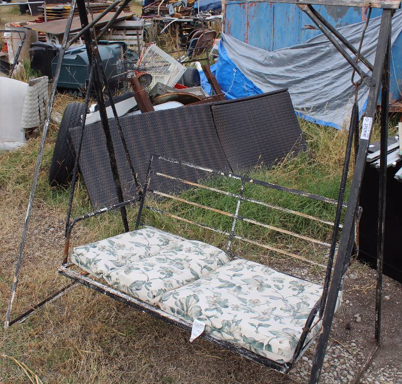 lot 3008 image: A Frame Patio Swing - see photo