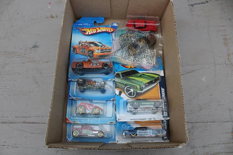 lot 3018 image: Lot of 8 Hot Wheels Toy Cars - NEW in the packages See photos for style  kind - STOCKING STUFFER