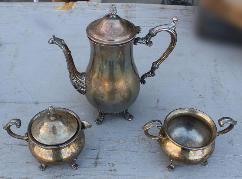 lot 3031 image: Tea Set - Silver Plate