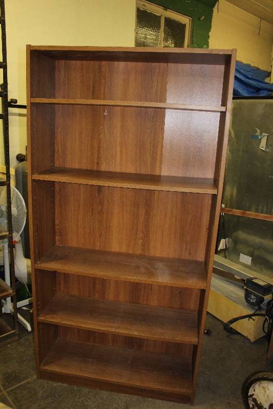 lot 3084 image: Wood Book Shelf 36 x 12 x 71.5 tall