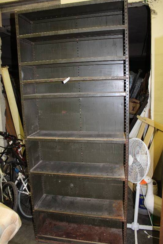 lot 3085 image: Metal Shelf - 36 x 12-14 x 87-14 - See Photos