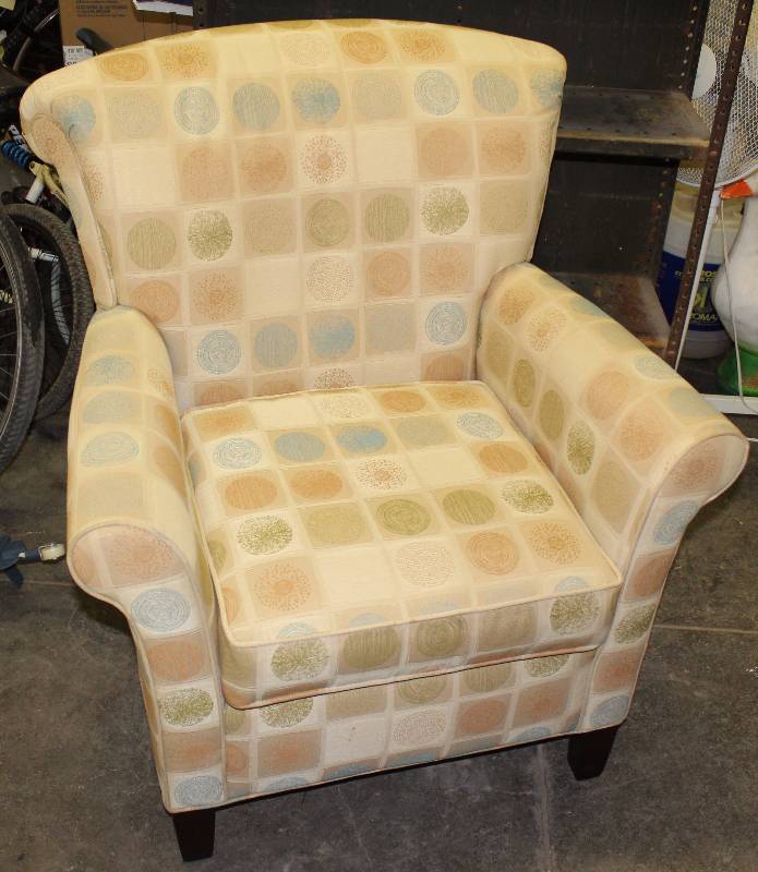 lot 3086 image: Occasional Chair - Rolled Arms