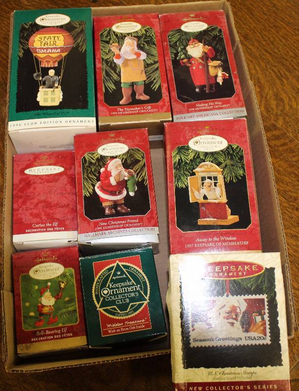 lot 3115 image: Lot of 9 Hallmark Keepsake Ornaments - in original boxes WOW See photos for details