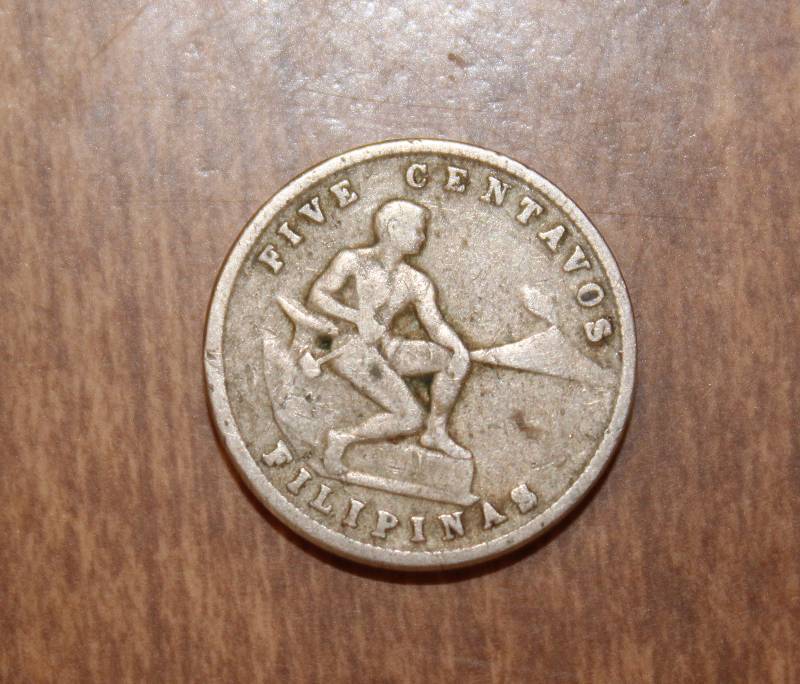 lot 3164 image: 1935 Philippines - 5 Centavos Coin