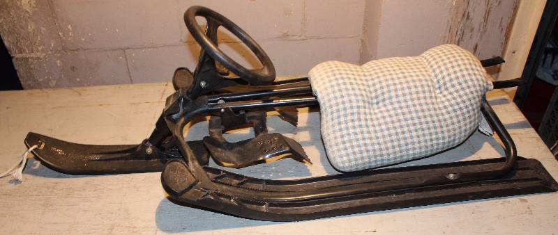 lot 3206 image: Snow Sled w custom Seat  Noma Snoracer - Snow Racing Sled - WOW