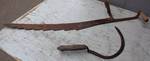 Lot of 2 Vintage Hand Tools - Hay Knife and Hand Scythe