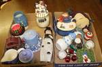 Lot of 2 Boxes of Snowman Décor - See Photos