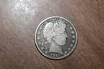 1879 Barber Half Dollar Silver Coin