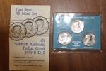 Set of 3 - 1979 First Year All Mint Set of Susan B Anthony Dollars