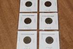 Lot of 6 - Indian Head Pennies 1894, 1898, 1903, 1904, 1906, 1907, Penny, Coin
