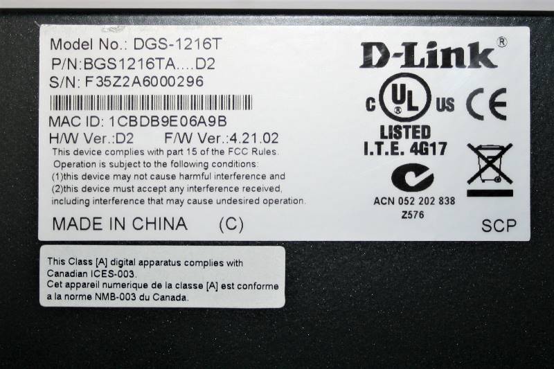 lot 332 image: D-LINK WEB SMART SWITCH DGS-1216T
