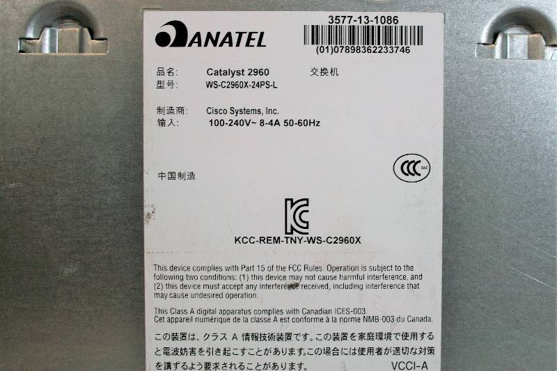 lot 360 image: CISCO CATALYST 2960-X SERIES WS-C2960X-24PS-L