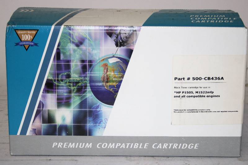 lot 460 image: PREMIUM COMPATIBLE CARTRIDGE TONER CARTRIDGE 500-CB436A