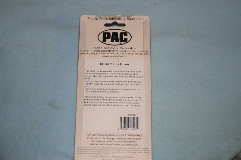 lot 479 image: PAC TURBO 1 LINE DRIVER