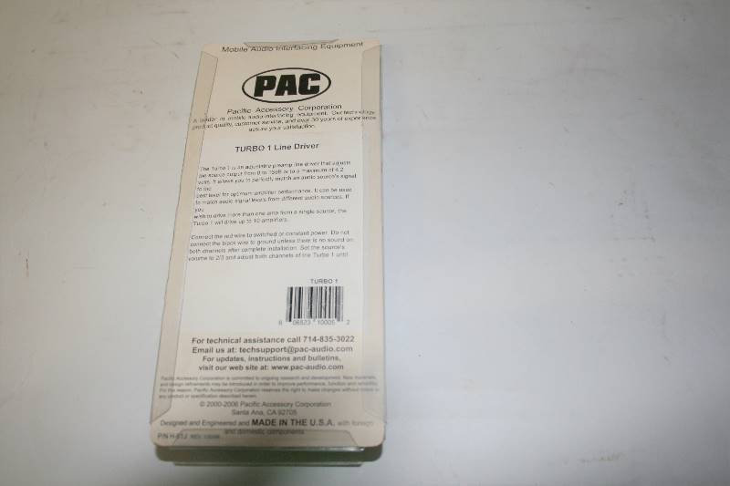 lot 481 image: PAC TURBO 1 LINE DRIVER