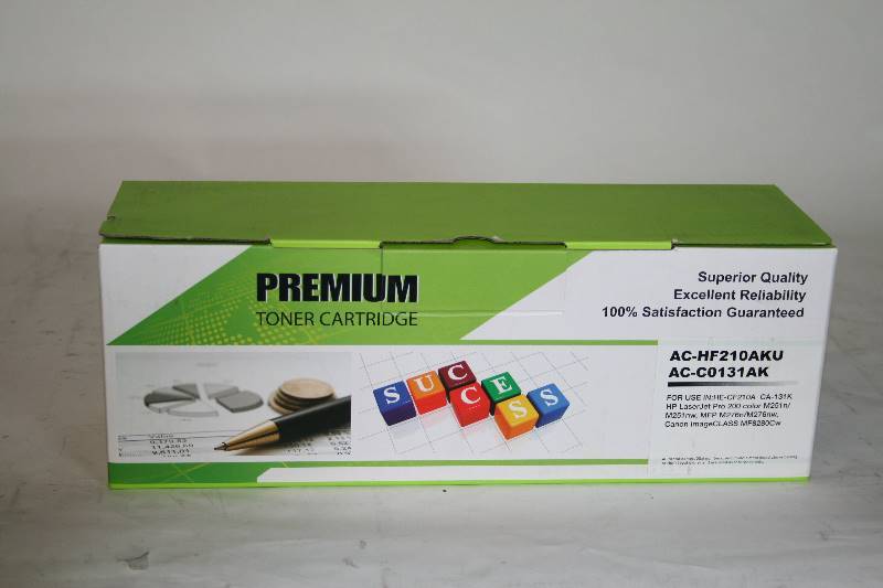 lot 483 image: PREMIUM TONER CARTRIDGE AC-HF210AKUAC-C0131AK
