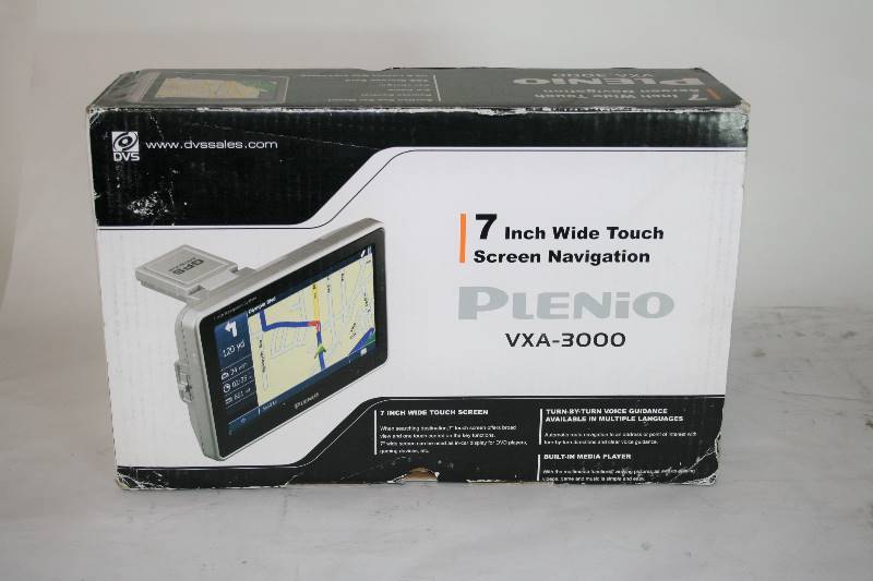 lot 496 image: PLENIO 7 INCH WIDE TOUCH SCREEN NAVIGATION VXA-3000
