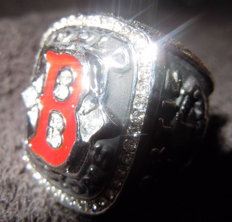 lot 221 image: Replica World Championship Ring Size 11 Boston Red Sox