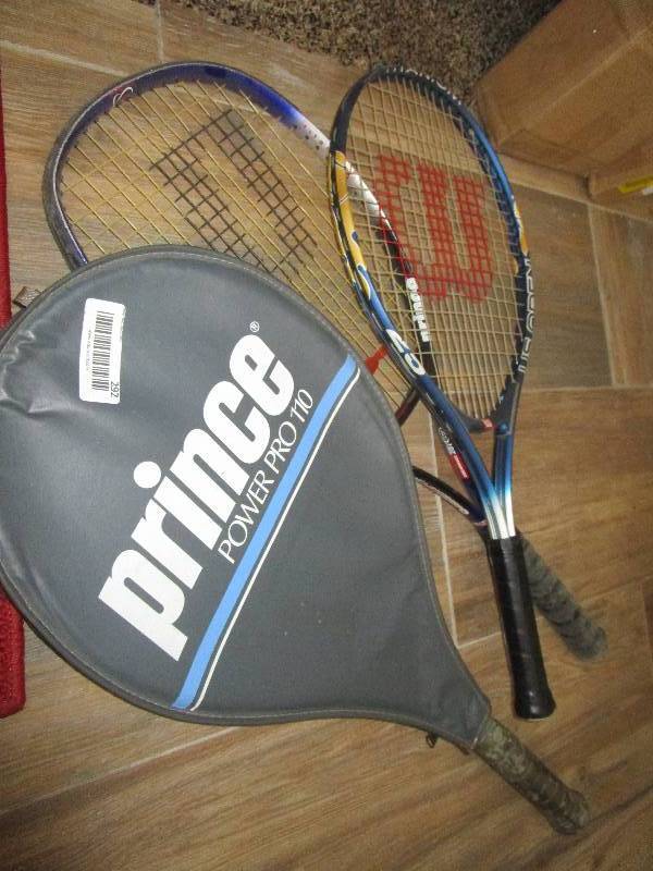 lot 292 image: Lot of Tennis Rackets