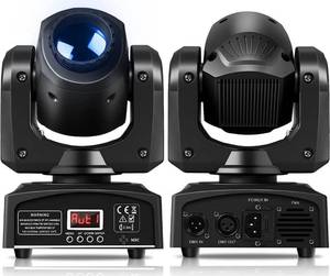 lot 12352 image: $$$ $100 UKing LED Moving Head Light 25W DJ Lights Stage Lighting with 8 GOBO 8 Color by DMX-512 and Sound Activtaed Control Spotlight for Disco Parties Wedding Church Live Show KTV Club (Black-1 Piece) $$$