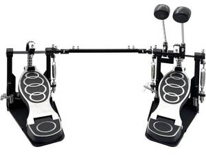 lot 12353 image: Double Bass Pedal, Double Chain Double Bass Drum Pedals, Double Kick Drum Pedal with Patch Suit for Kick Drum Set and Electronic Drums