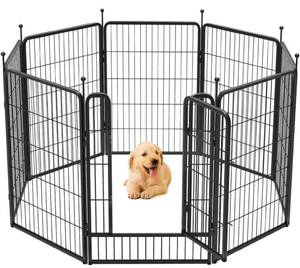 lot 12360 image: $$$ $130 FXW Rollick Dog Playpen Designed for Camping, Yard, 40 Height for SmallMedium Dogs, 8 Panels $$$