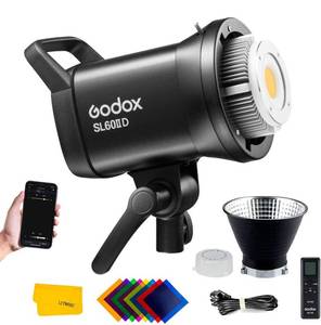 lot 12368 image: $$$ $160 Godox SL60 SL60IID 70W LED Video Light,CRI96 TLCI97 5600�200K,Builtin 8 FX Effects,APPRemote Control Adjust Brightness,Bowens Mount LED Light for Video Recording Wedding Outdoor Shooting $$$