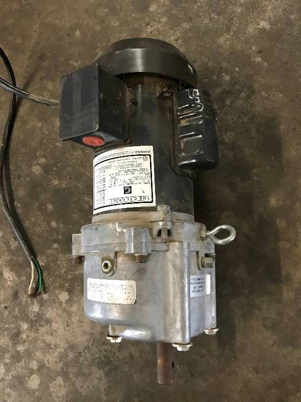lot 103 image: 12 HP MOTOR WITH GEARBOX