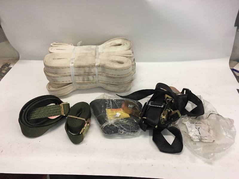 lot 186 image: LOT OF STRAPS AND TIRE TUBE