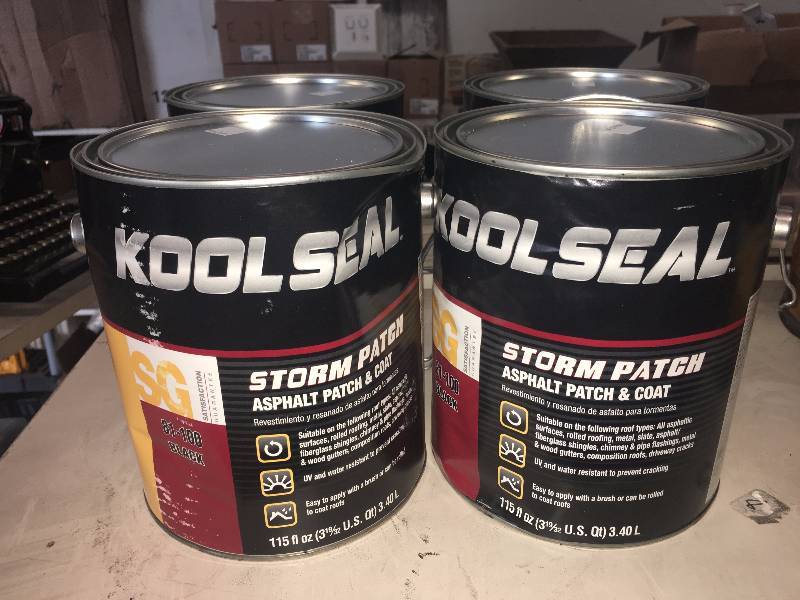 lot 167 image: 4 GAL OF KOOLSEAL STORM PATCH ASPHALT PATCH AND COAT