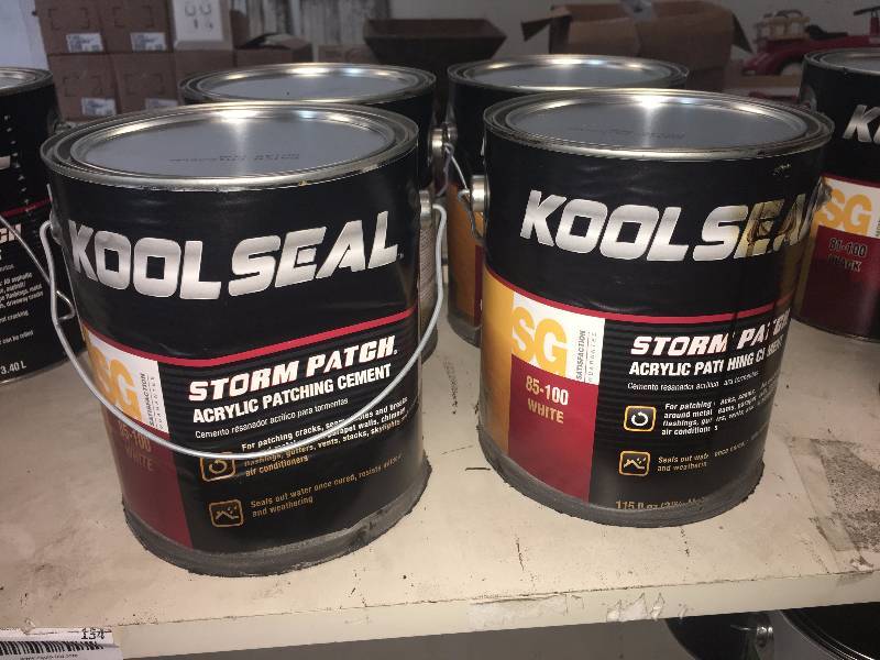lot 168 image: 4 GAL KOOLSEAL STORM PATCH ASPHALT PATCH AND COAT