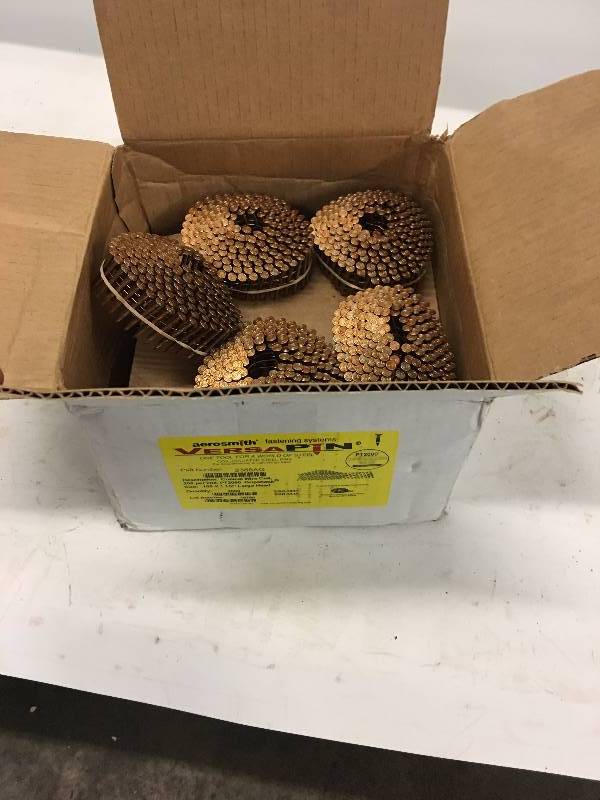 lot 112 image: AREOSMITH VERSAPIN CONICAL WIRE COIL  NAILS