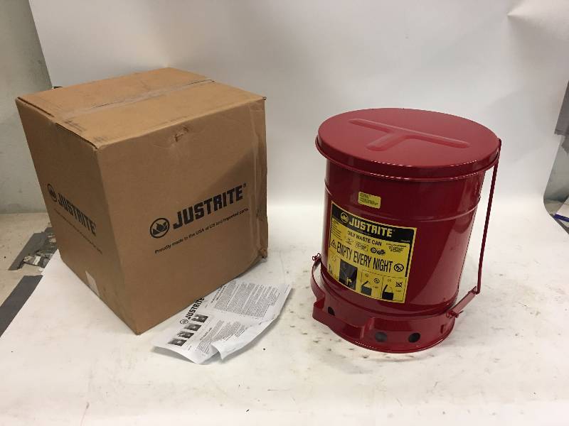 lot 141 image: NEW JUSTRITE RAG CAN