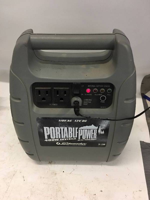 lot 208 image: SCHUMAKER ACDC PORTABLE POWER INVERTER
