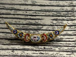 lot 49 image: vintage Italian mosaic brooch 1940-50