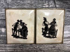 lot 53 image: Vintage Silhouette pictures, meet and kiss