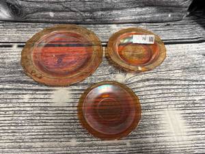 lot 70 image: Vintage normandie orange glassware