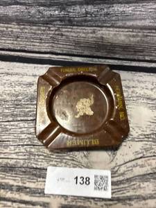 lot 138 image: vintage blumer, home furnishers, funeral directors, Herman, Missouri ashtray