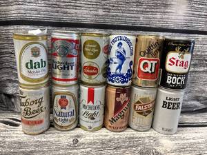 lot 149 image: 12-vintage beer cans