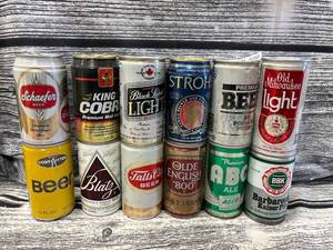 lot 150 image: 12-vintage beer cans