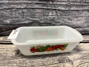 lot 154 image: Vintage glasbake loaf pan