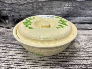 lot 188 image: Vintage Homer, Laughlin casserole dish, green floral detail