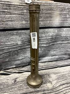 lot 196 image: Vintage unmarked 14 inch flashlight, brass