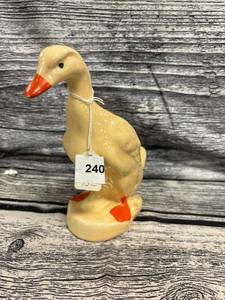 lot 240 image: Vintage USA marked pottery duck planter
